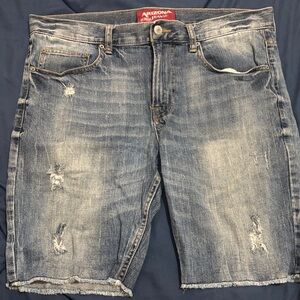 Arizona Jean Company Men's Faded Blue Jean Shorts
